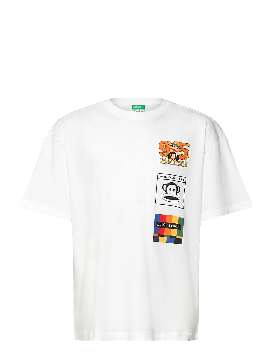 United Colors of Benetton - T-SHIRT - short-sleeved t-shirts - white - 0