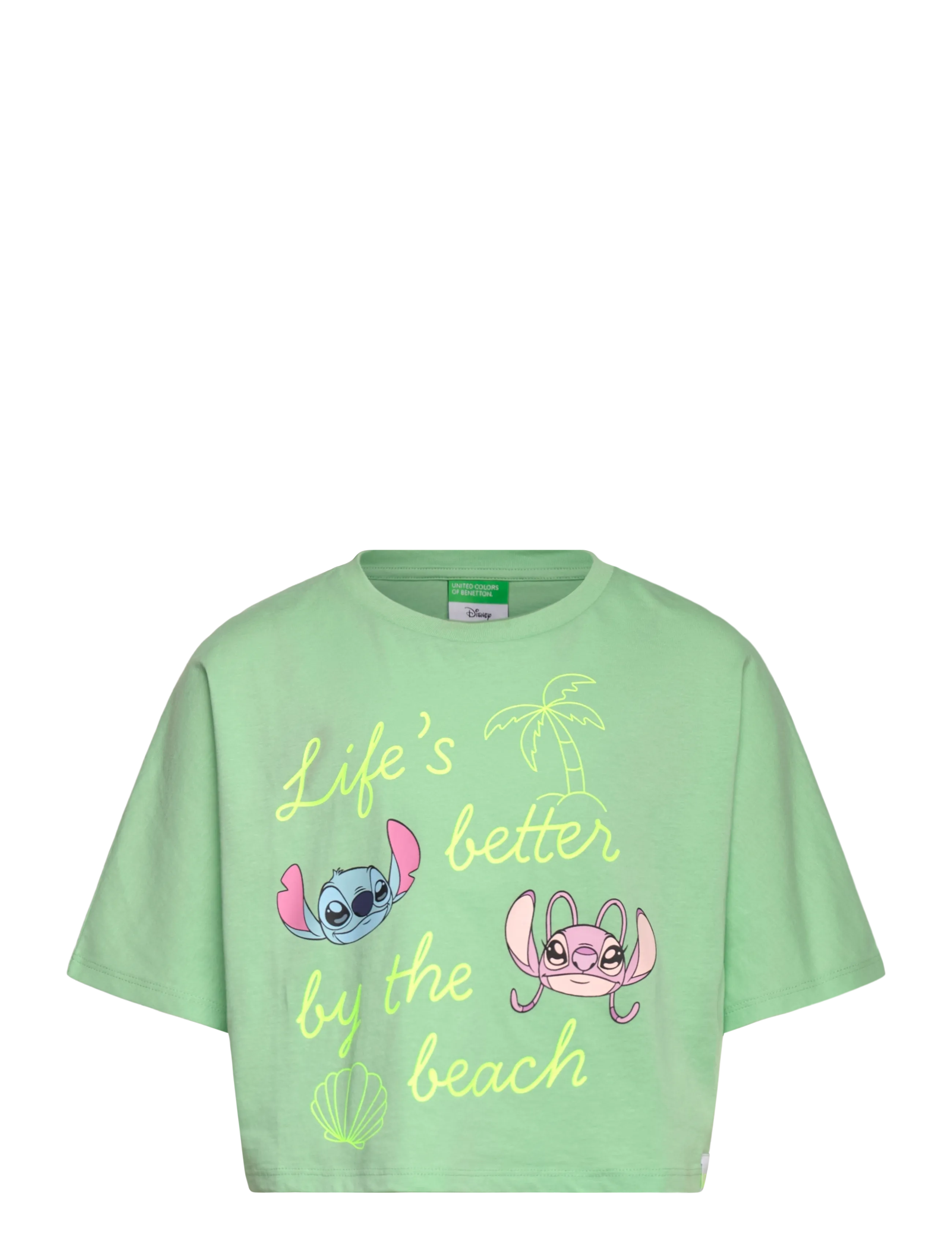 UNITED COLORS OF BENETTON T-Shirt Grün - 122 - Kinder