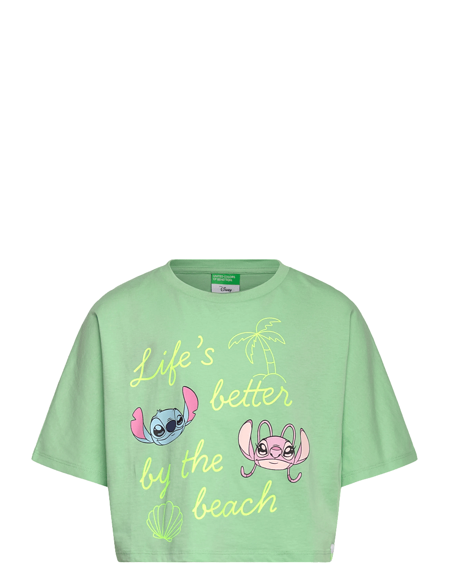 United Colors of Benetton - T-SHIRT - kurzärmelige - green - 0