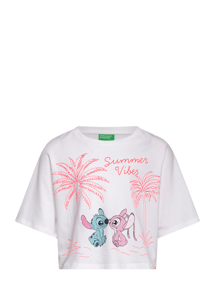 United Colors of Benetton - T-SHIRT - t-shirts à manches courtes - white - 0