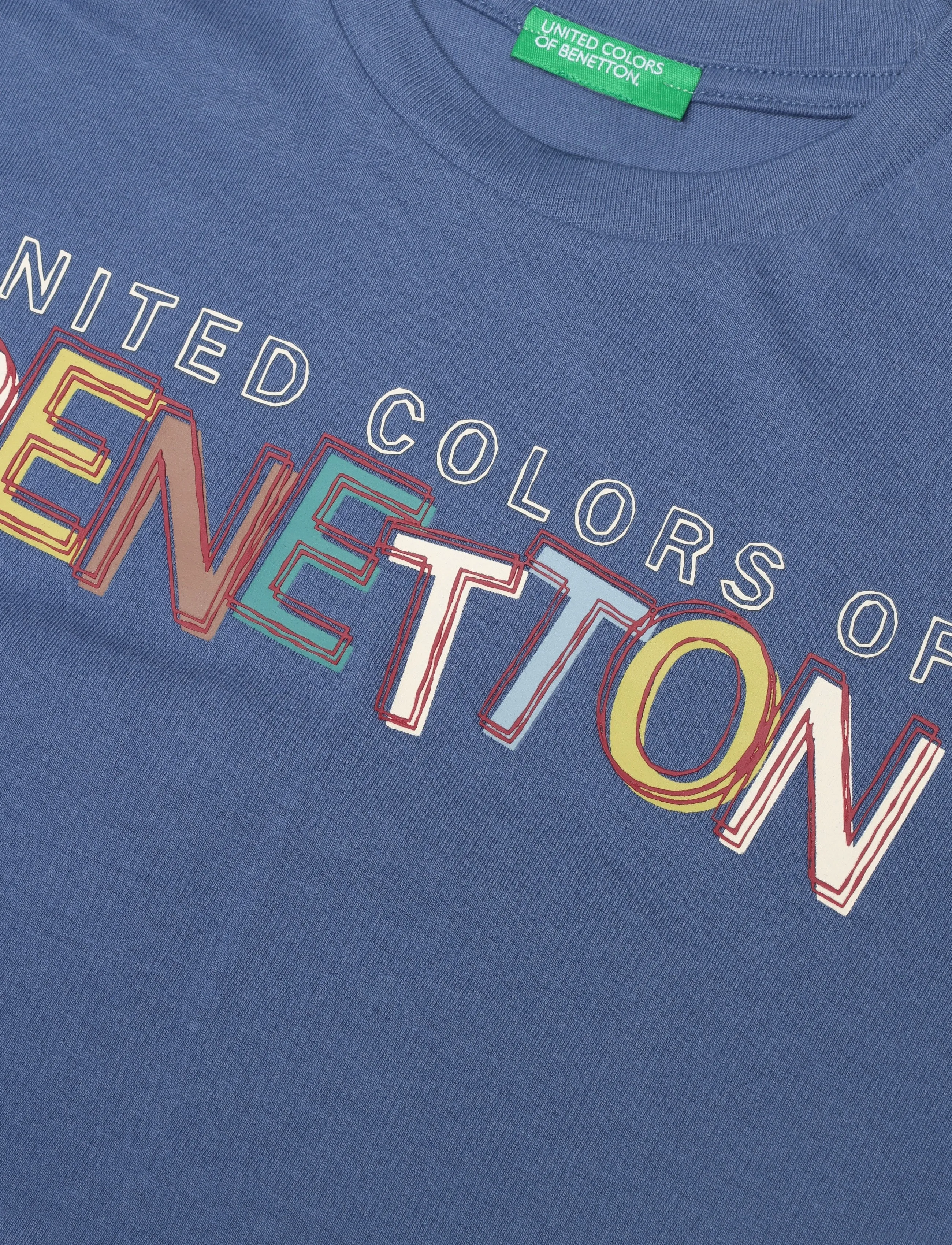 United Colors of Benetton - T-SHIRT - lühikeste varrukatega t-särgid - blue - 2