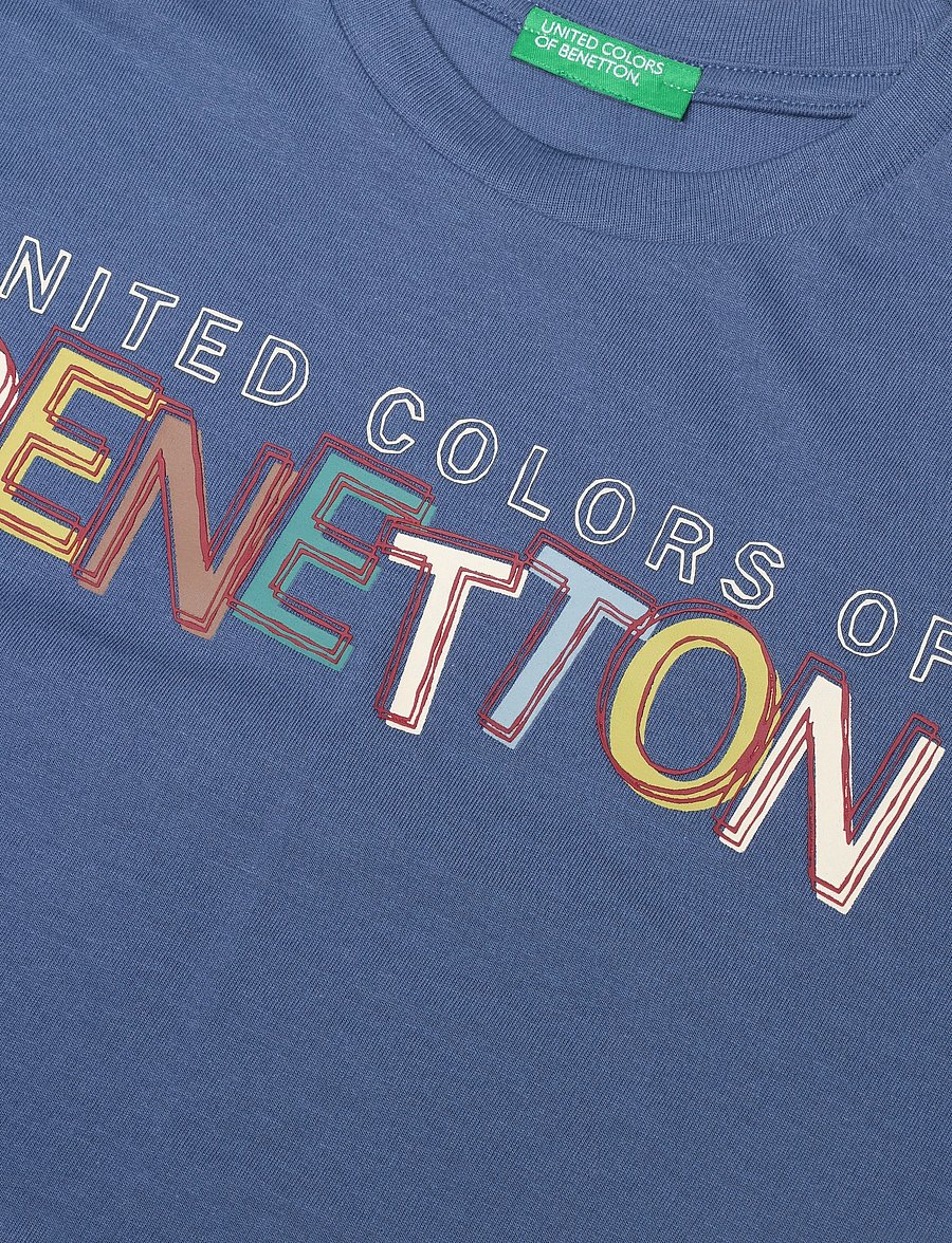 United Colors of Benetton - T-SHIRT - lühikeste varrukatega t-särgid - blue - 2
