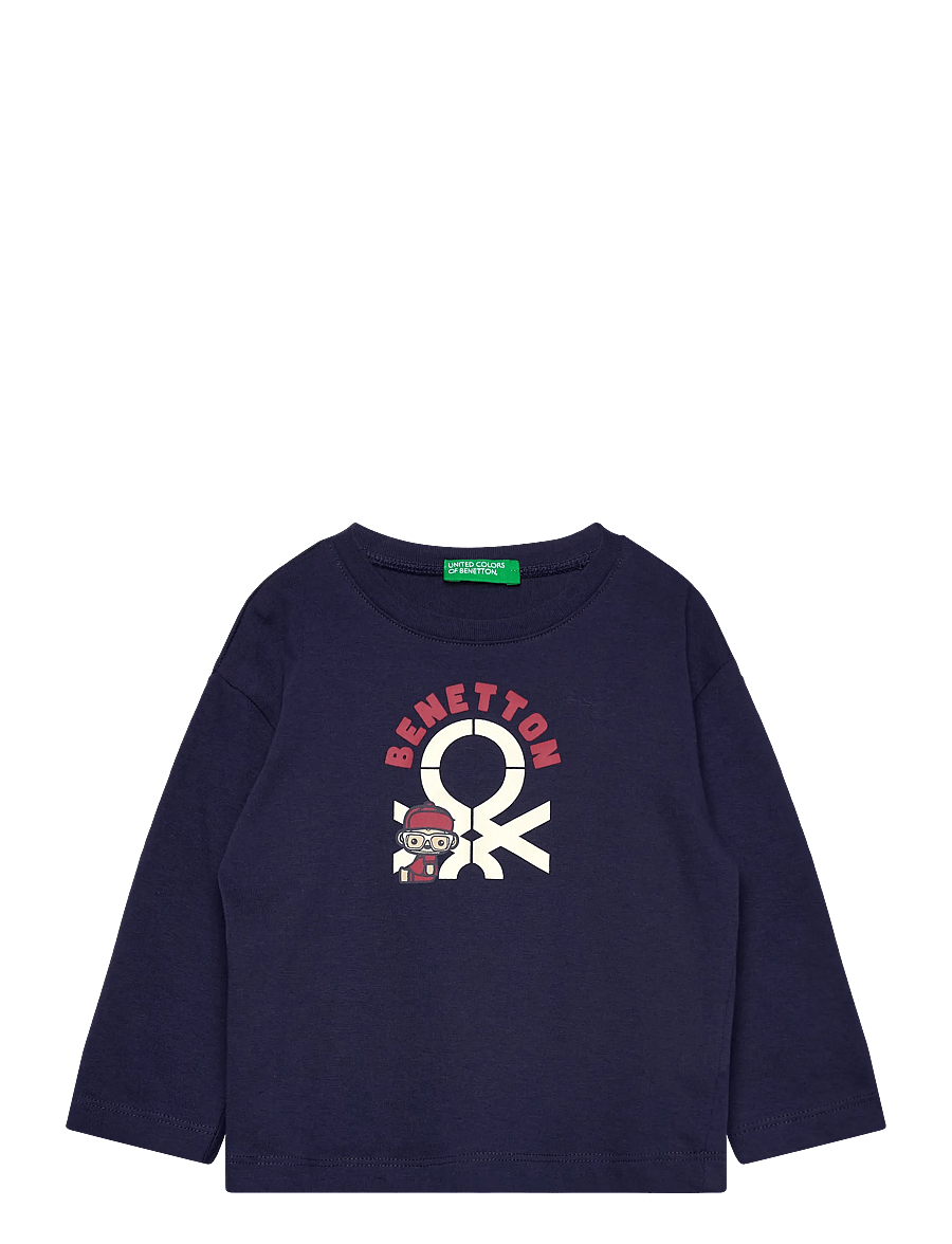 United Colors of Benetton - T-SHIRT L/S - blue - 0