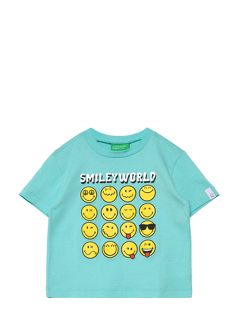 United Colors of Benetton - T-SHIRT - kurzärmelige - blue - 0