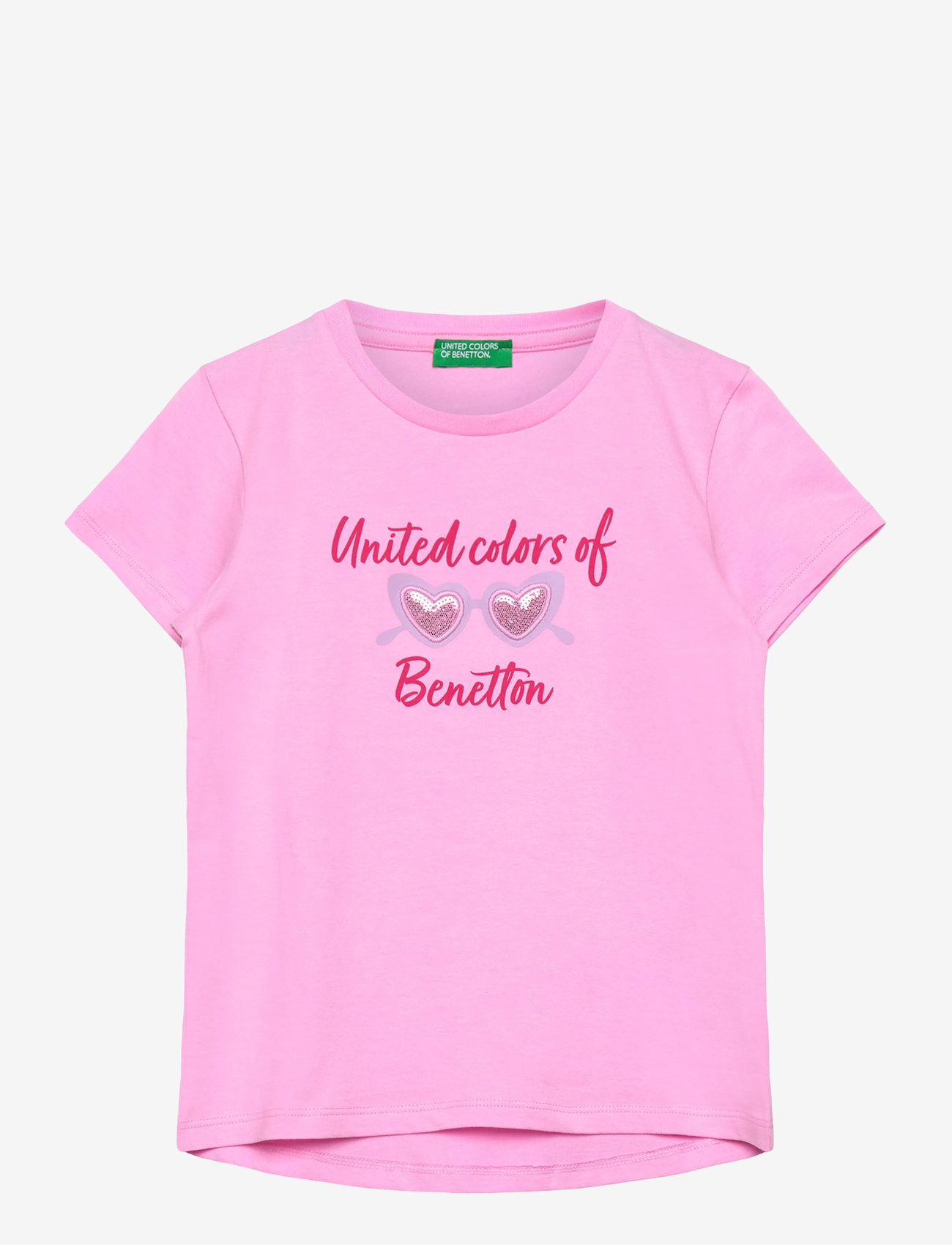 United Colors of Benetton - T-SHIRT - kortärmade t-shirts - pink - 0