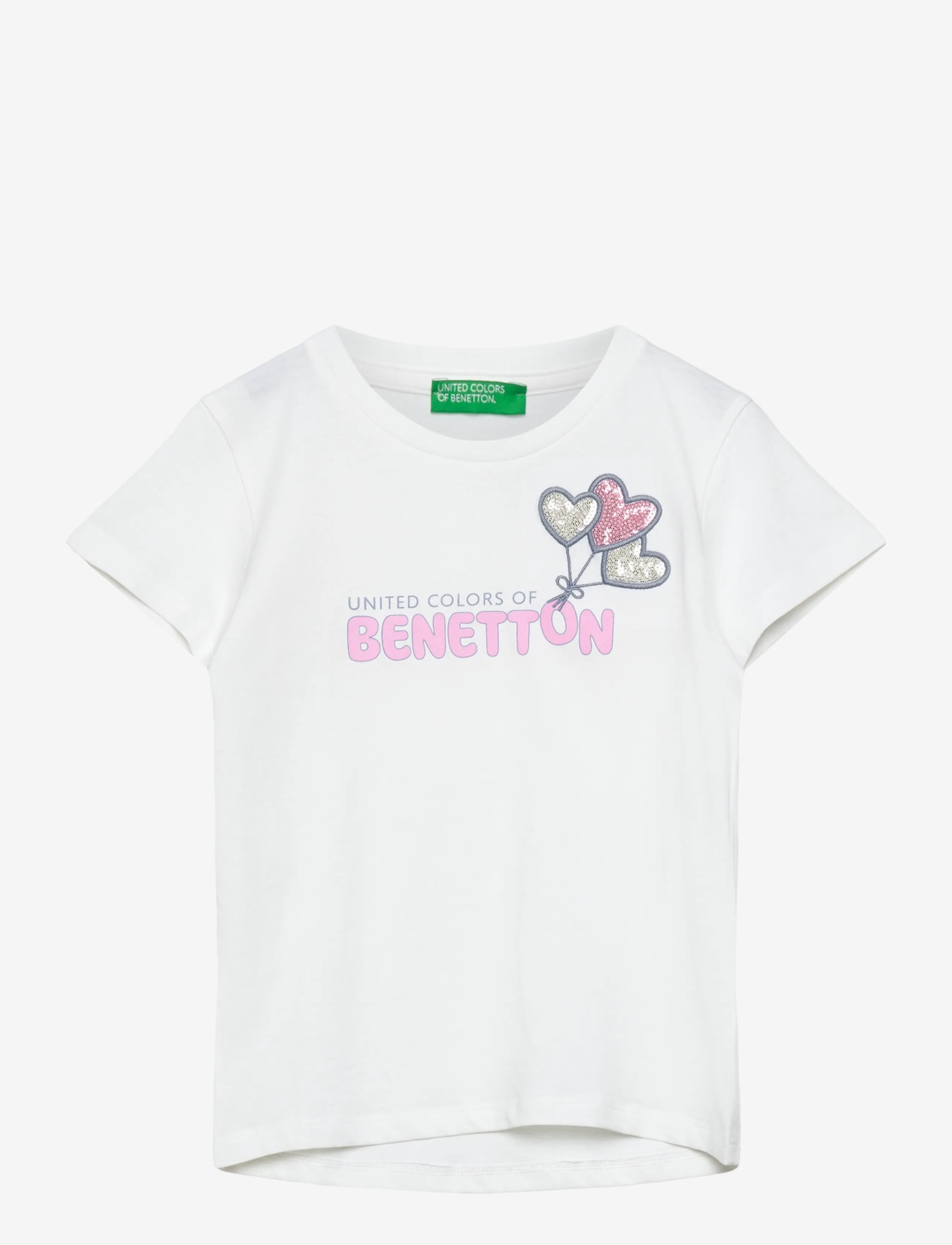 United Colors of Benetton - T-SHIRT - kortærmede t-shirts - white - 0