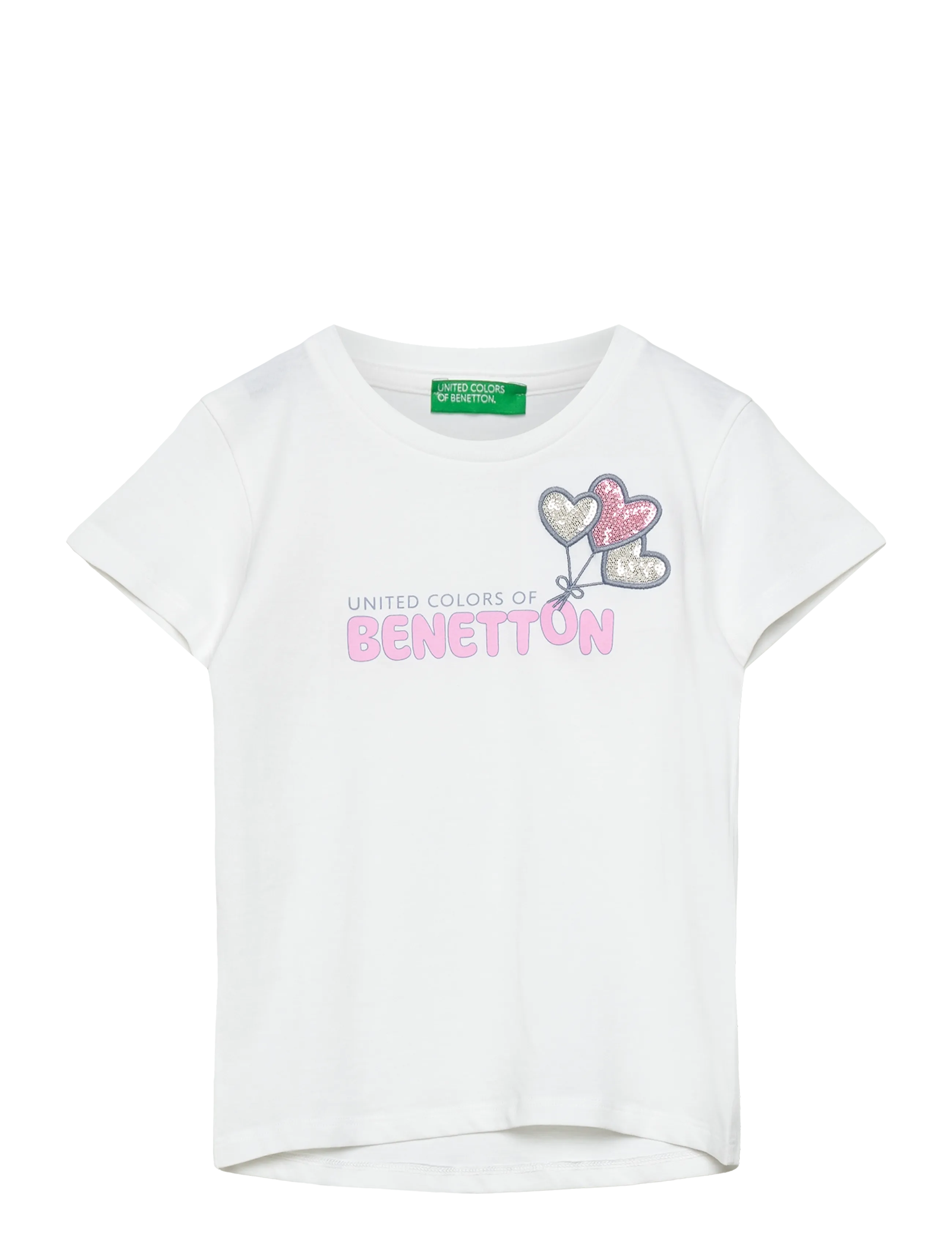 United Colors of Benetton T-SHIRT - Kortærmede T-shirts - WHITE / white
