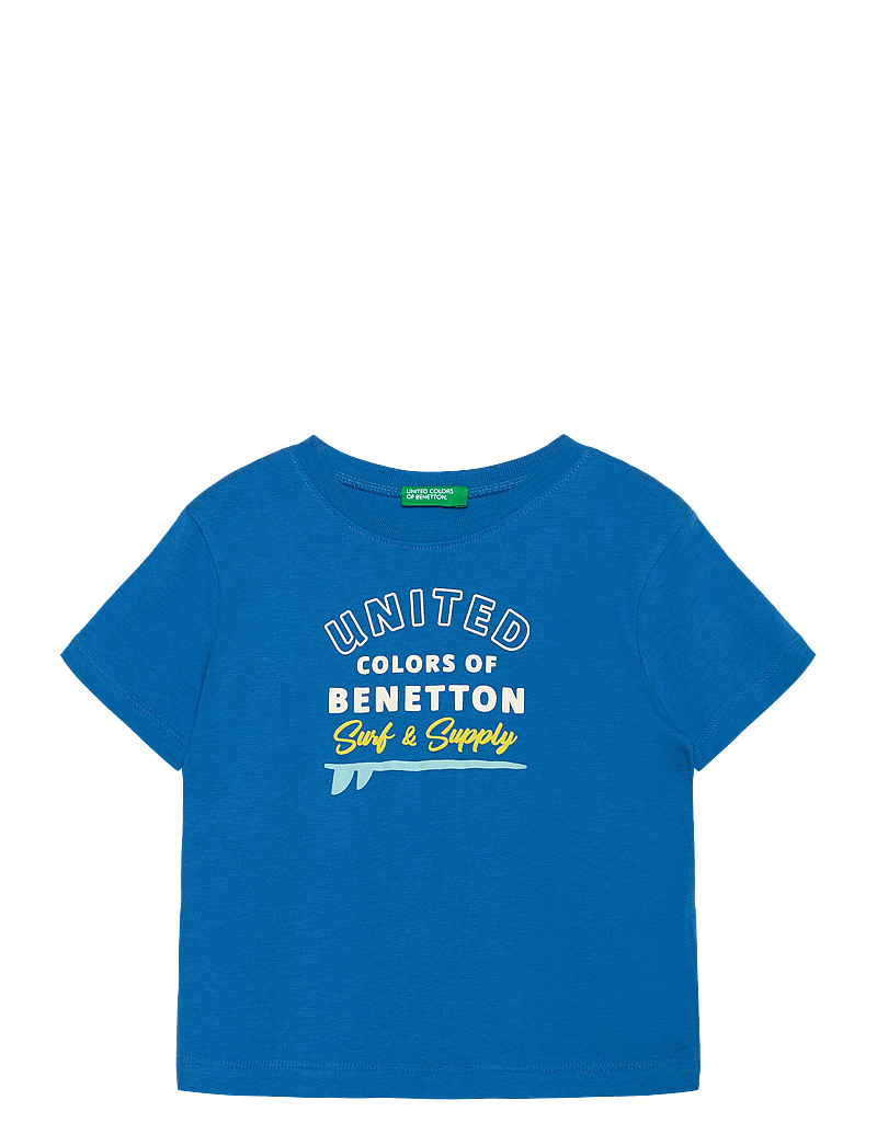 United Colors of Benetton - T-SHIRT - lyhythihaiset t-paidat - blue - 0