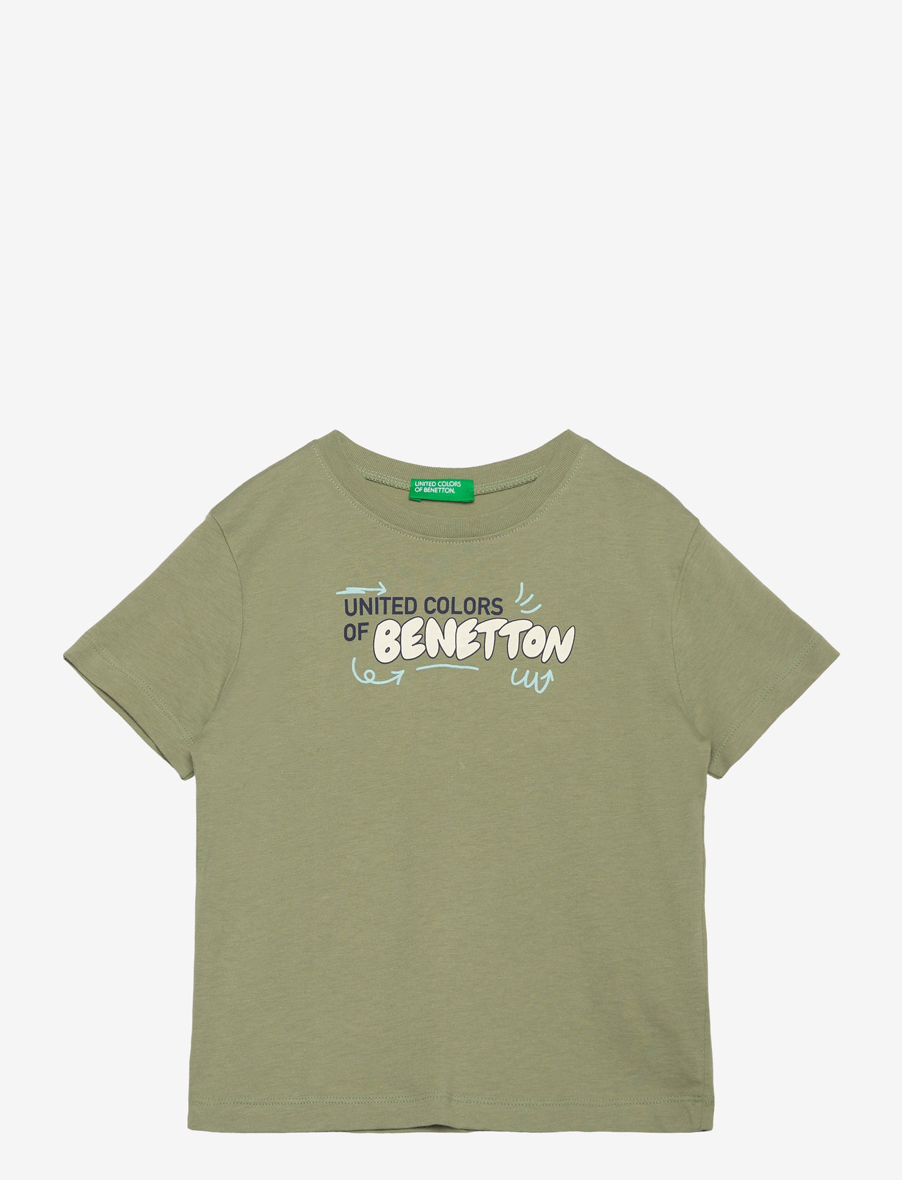 United Colors of Benetton - T-SHIRT - kortärmade t-shirts - green - 0