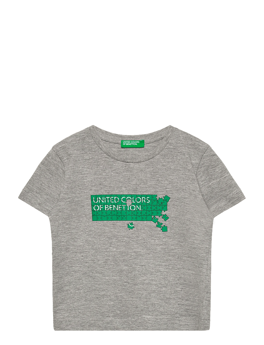 United Colors of Benetton - T-SHIRT - kortærmede t-shirts - grey - 0