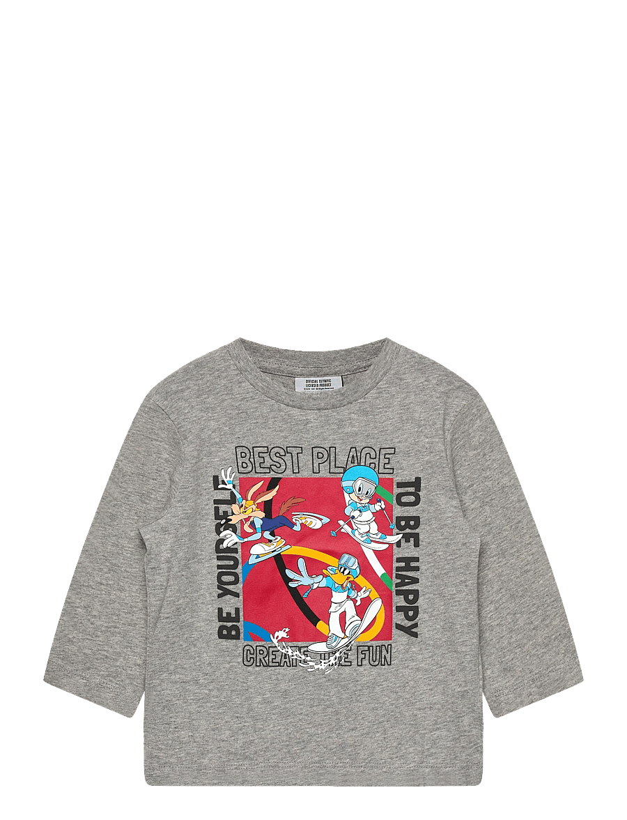 United Colors of Benetton - T-SHIRT L/S - langærmede t-shirts - grey - 0
