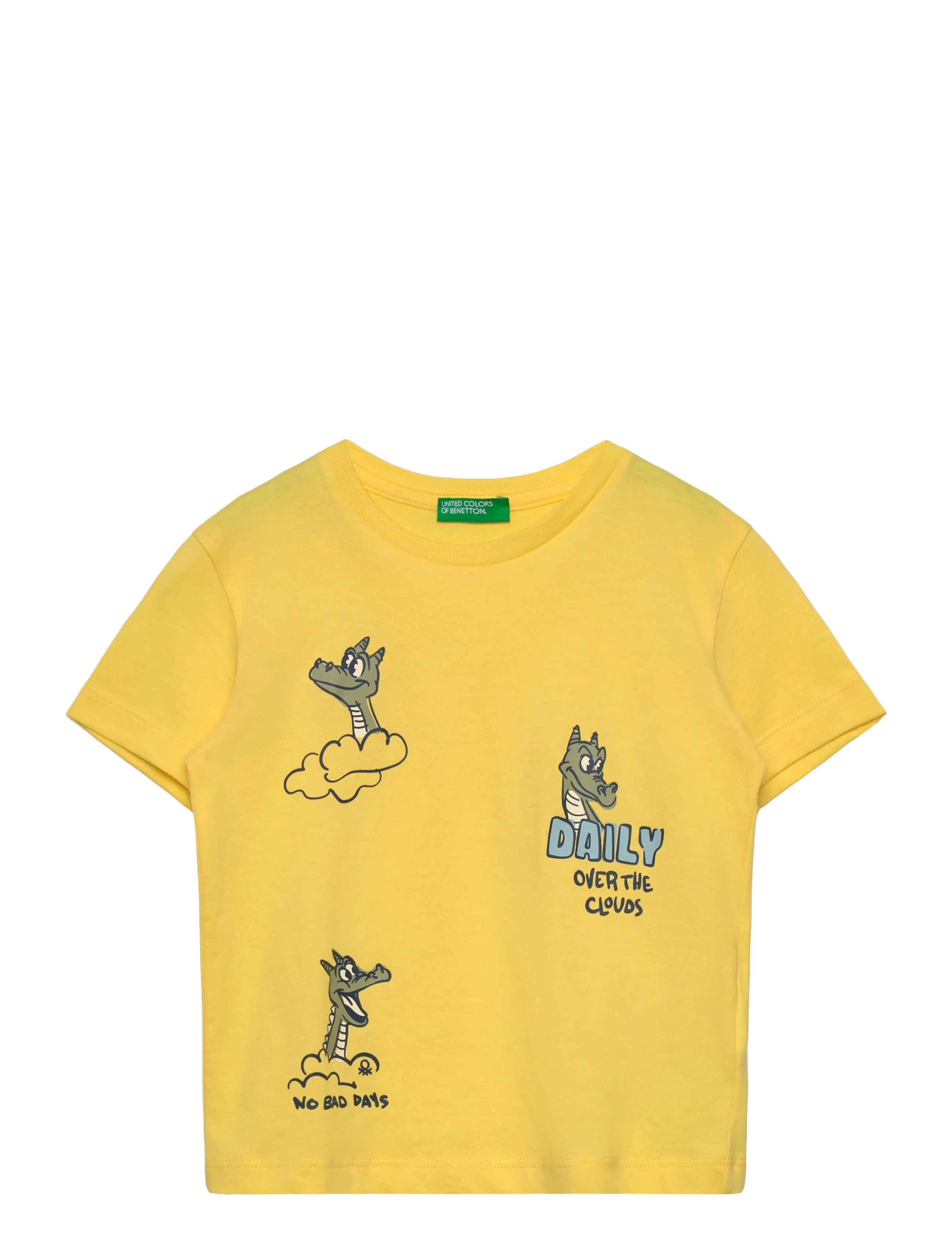 United Colors of Benetton T-Shirt, 82, T-shirts, Gelb - Short-sleeved, Kinder