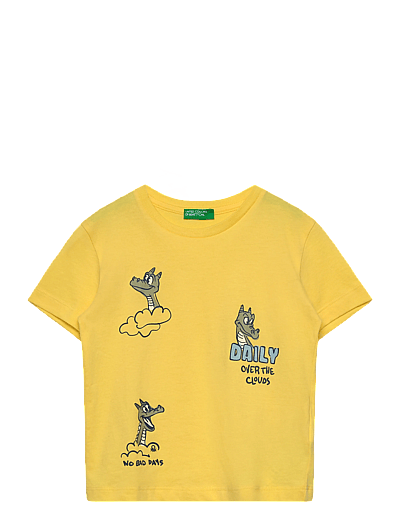 United Colors of Benetton T-SHIRT - Vauva 0-2 vuotta - YELLOW / yellow
