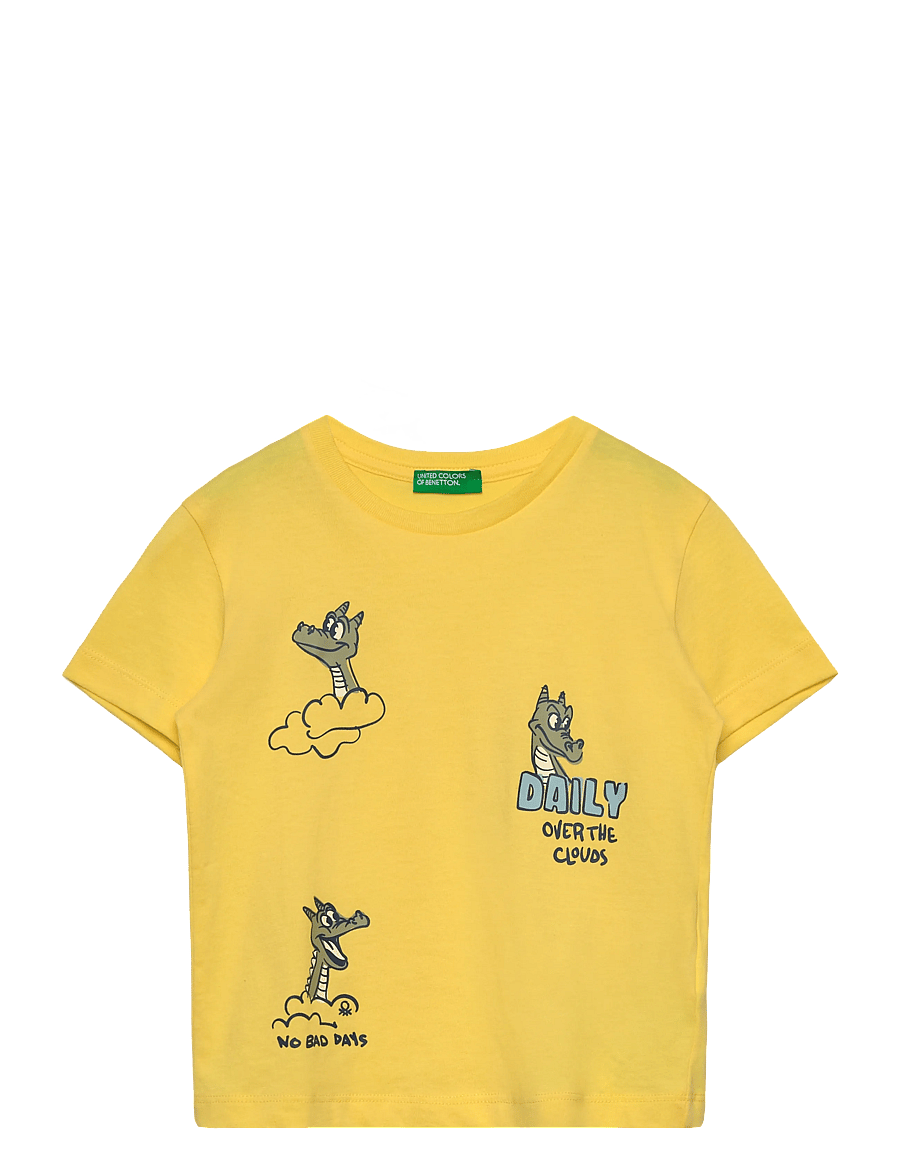 United Colors of Benetton - T-SHIRT - t-shirts à manches courtes - yellow - 0