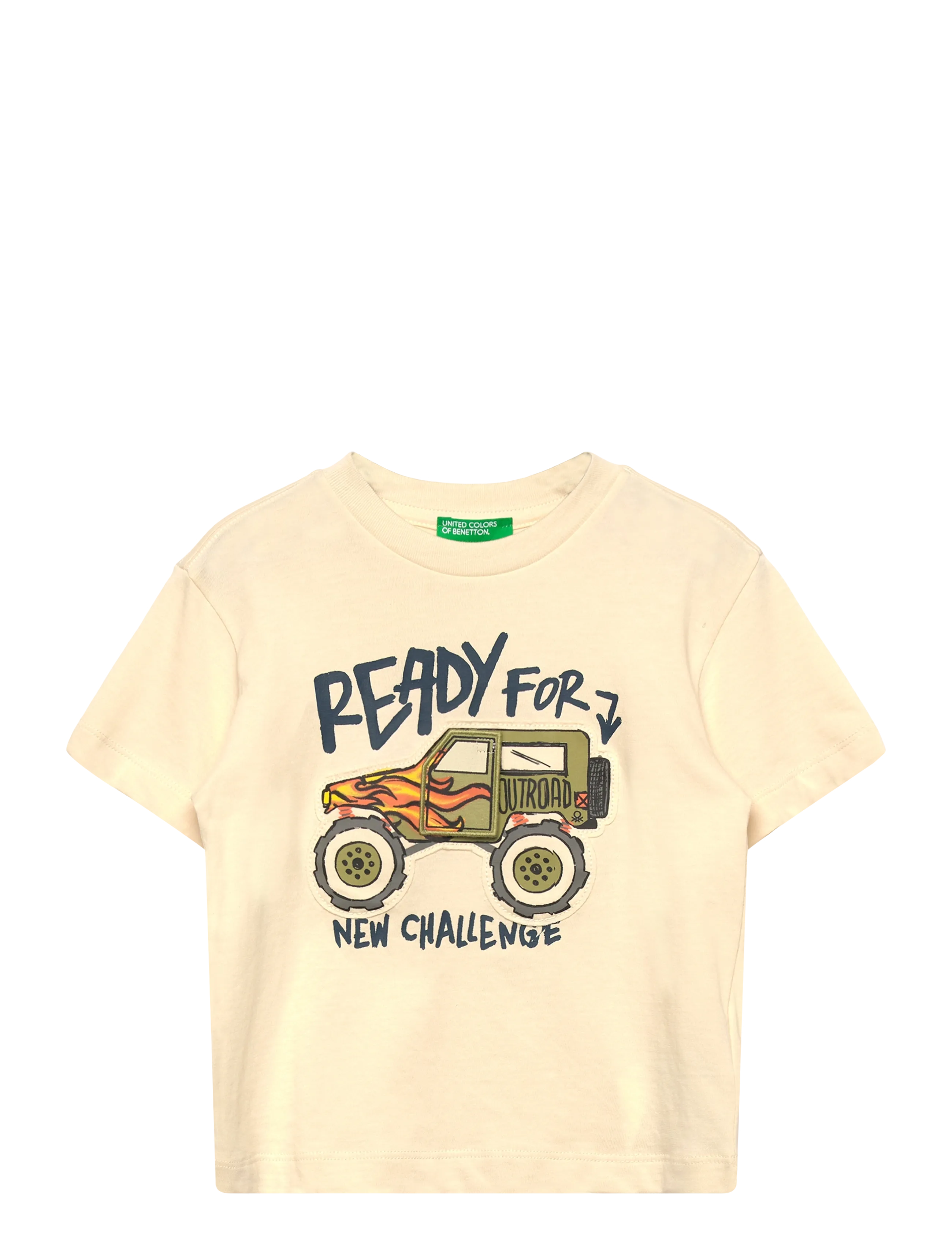 United Colors of Benetton T-SHIRT - Shop efter størrelse - BEIGE / yellow