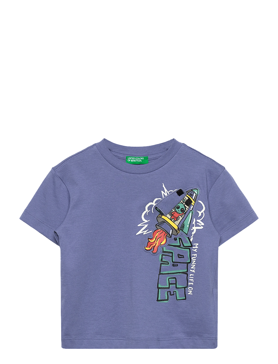 United Colors of Benetton - T-SHIRT - krótki rękaw - blue - 1
