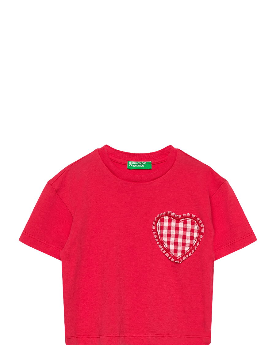 United Colors of Benetton - T-SHIRT - t-shirts à manches courtes - red - 0