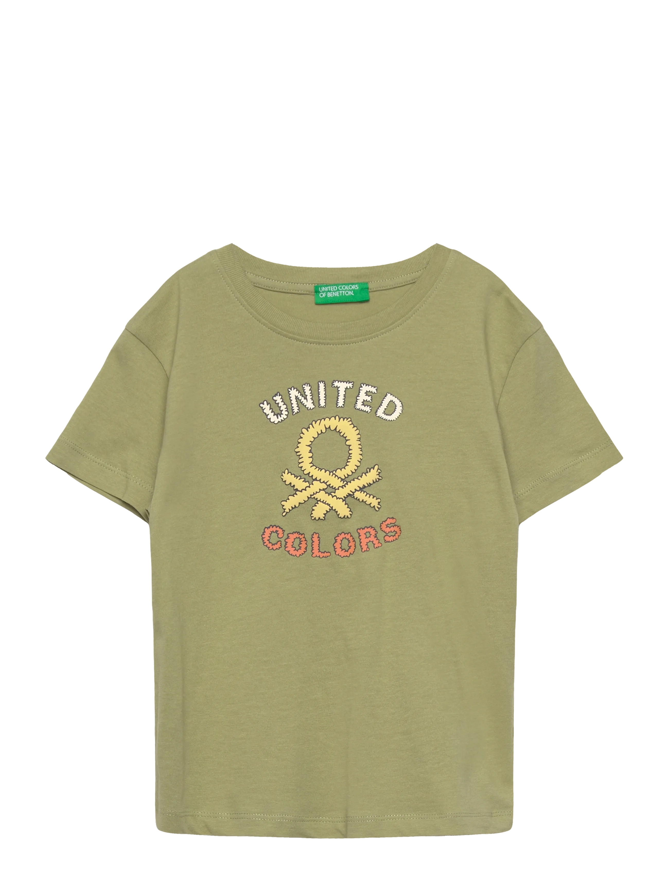 United Colors of Benetton T-Shirt, 104, Khaki green, T-Shirts > Kortærmede, Børn