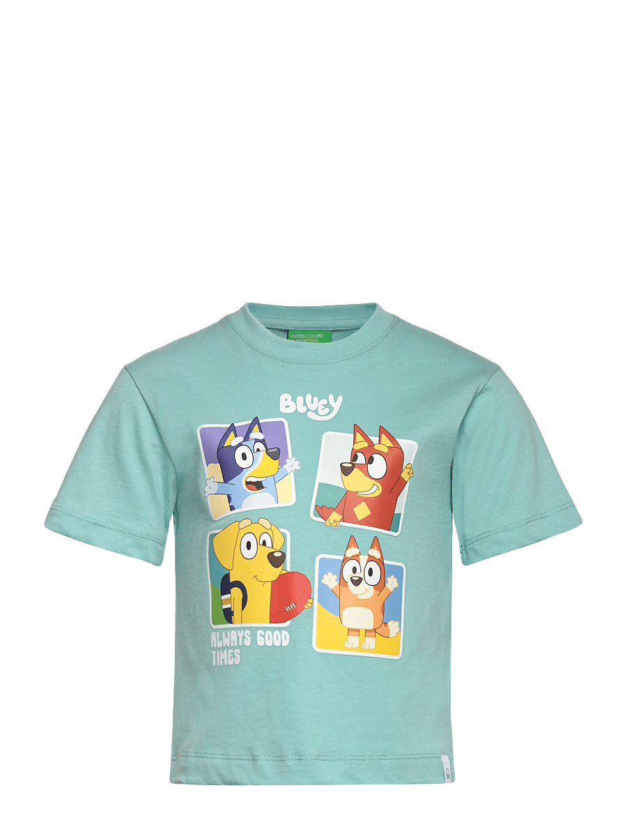 United Colors of Benetton - T-SHIRT - kurzärmelige - blue - 0