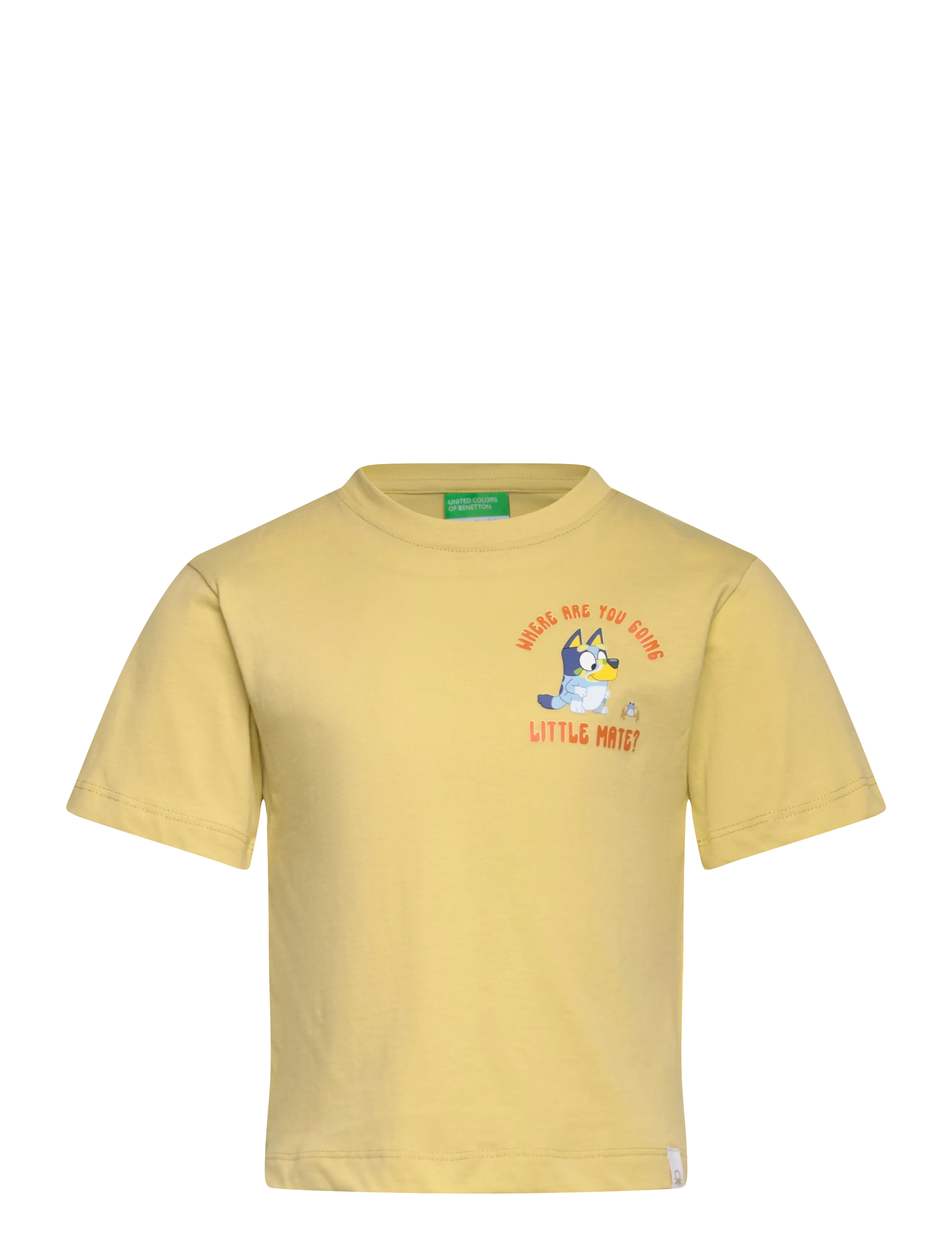 United Colors of Benetton T-SHIRT - Tøj - GREEN / yellow