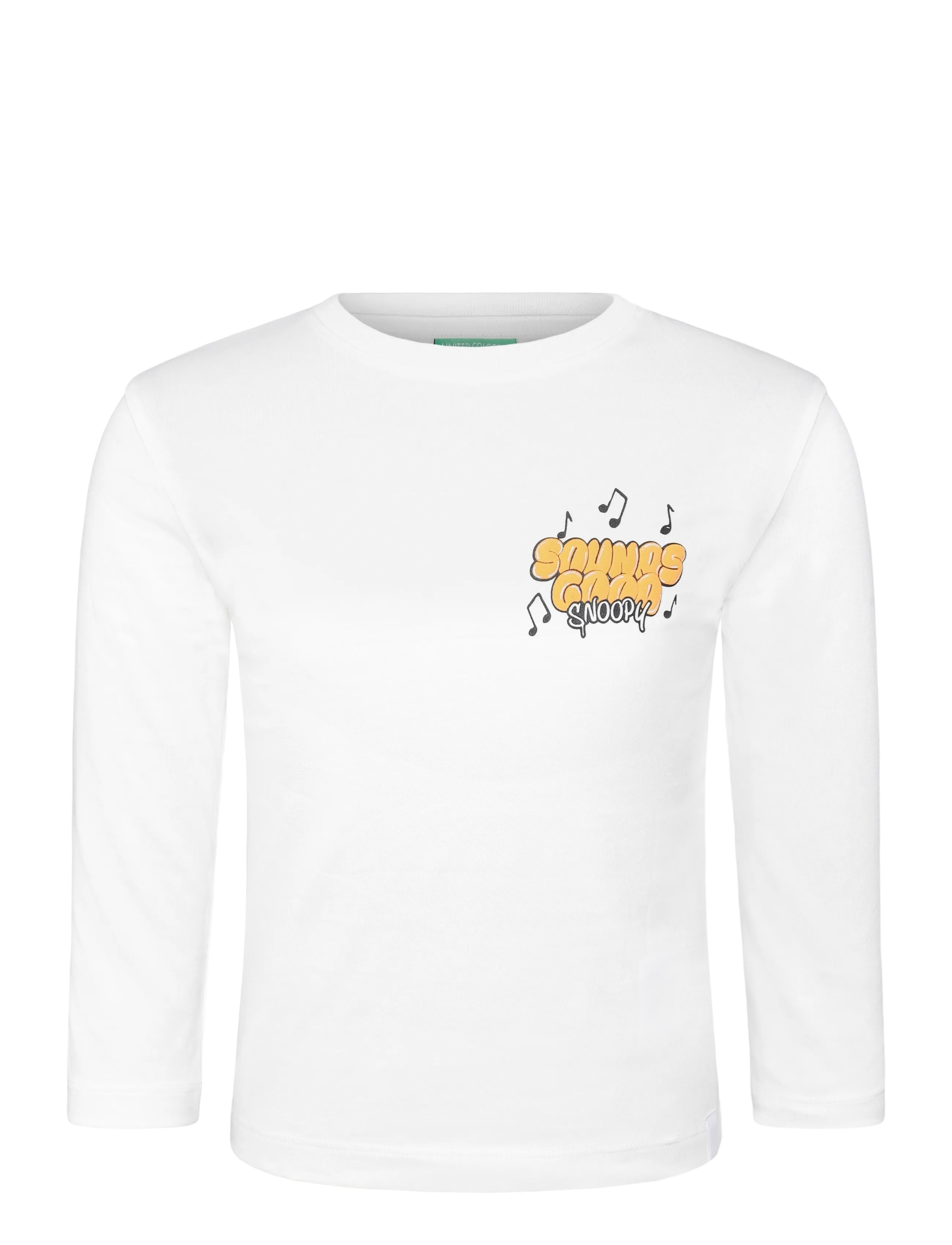 United Colors of Benetton T-SHIRT L/S - Langärmelig - WHITE / white