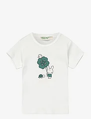 United Colors of Benetton - T-SHIRT - marškinėliai trumpomis rankovėmis - white cream - 0