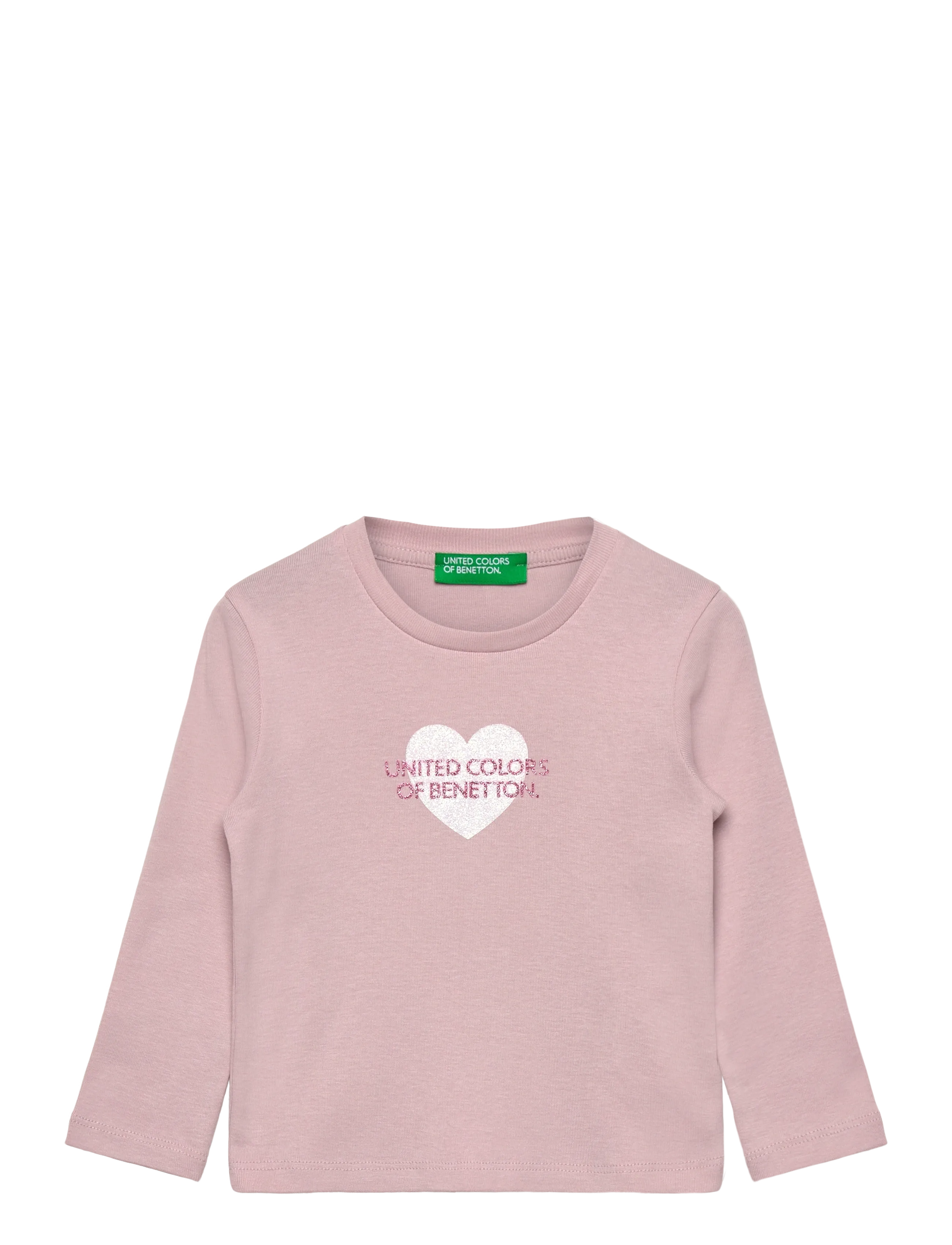 United Colors of Benetton T-Shirt L/S, 82, Pink, T-Shirts > Langærmede T-shirts, Børn