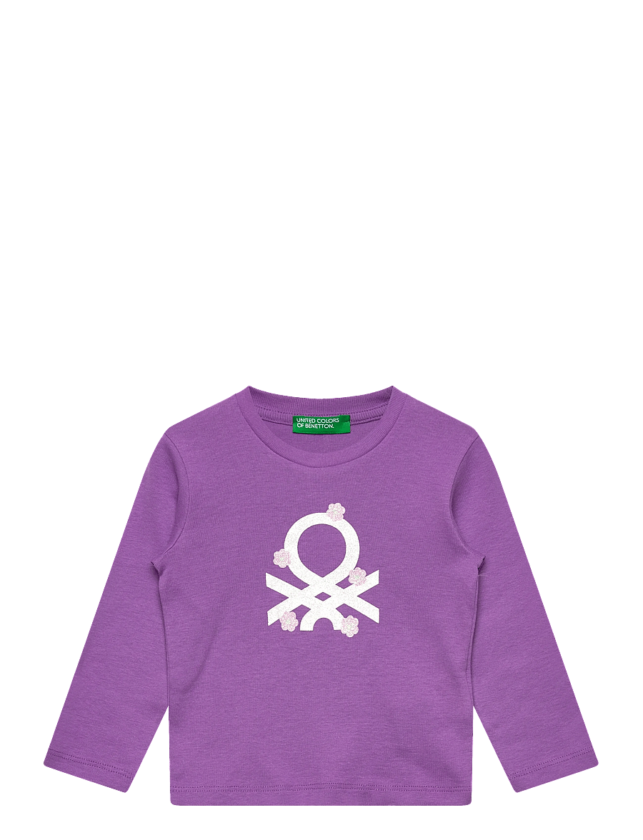 United Colors of Benetton - T-SHIRT L/S - t-shirts à manches longues - violet - 0