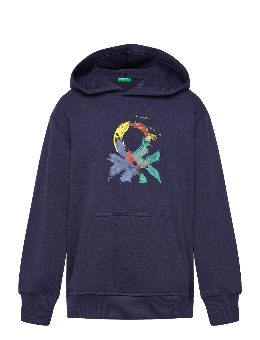 United Colors of Benetton - SWEATER W/HOOD - hoodies - blue - 0