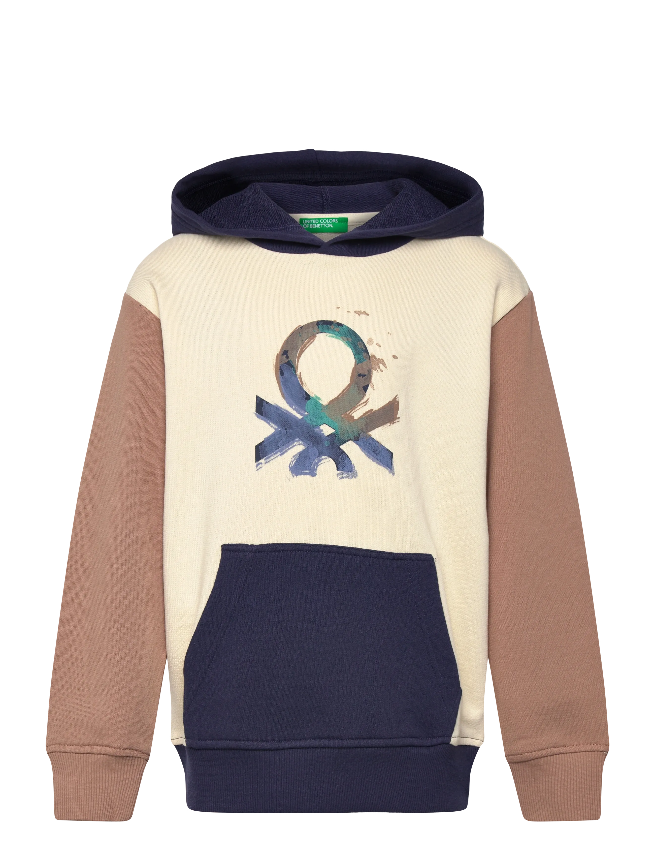 United Colors of Benetton SWEATER W/HOOD - United Colors of Benetton - MULTICOLOR / beige