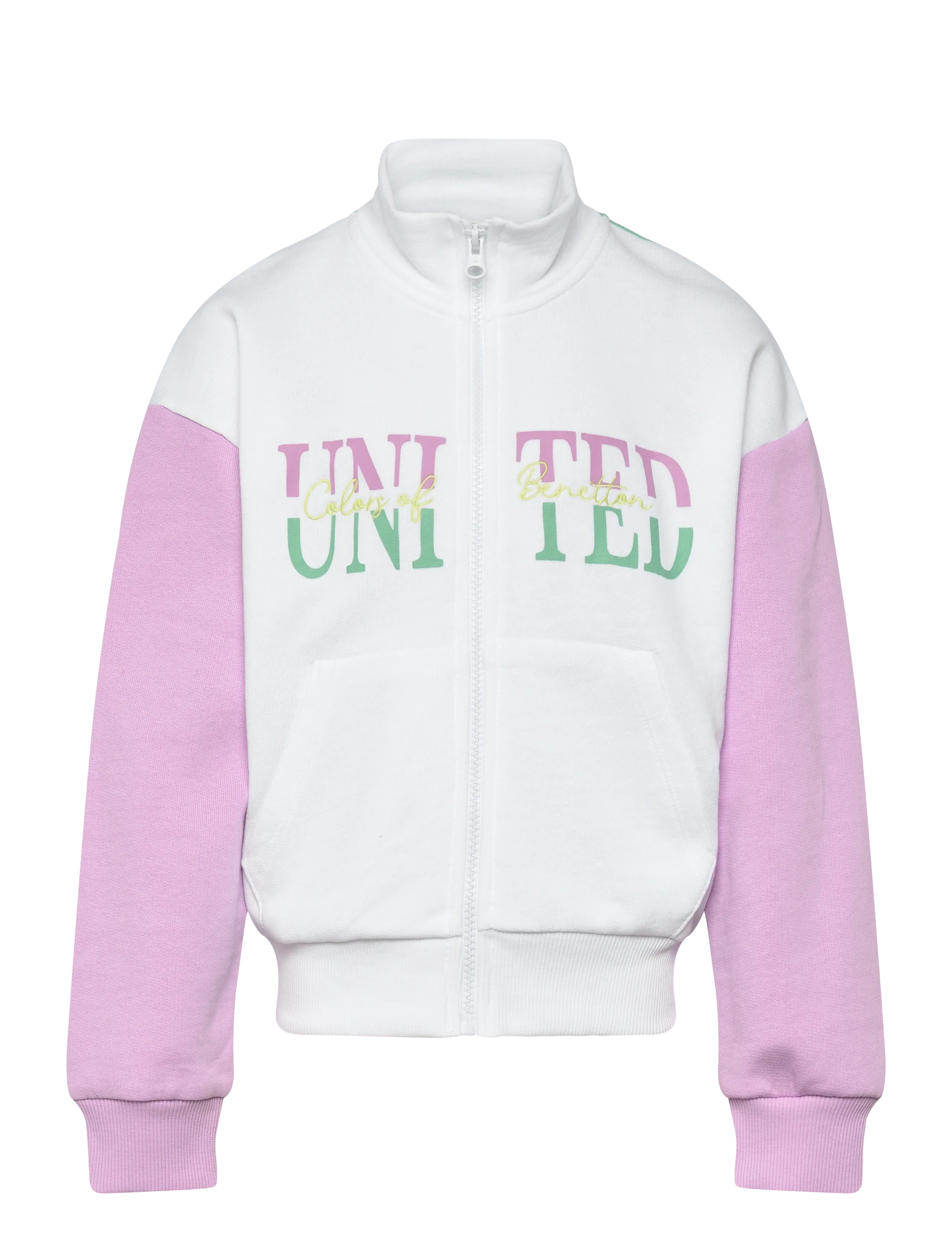 United Colors of Benetton Jacket, Børn, Lynlåsjakke, Multi/mønstret, Str: 160