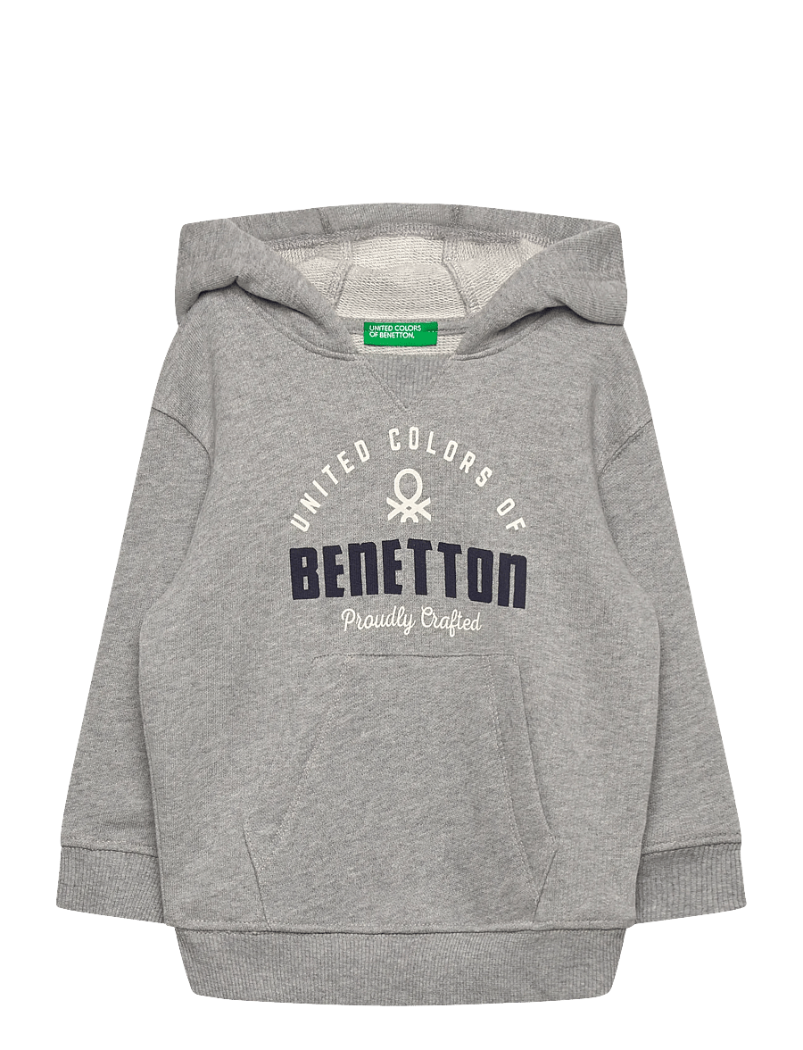 United Colors of Benetton - SWEATER W/HOOD - huvtröjor - grey - 0