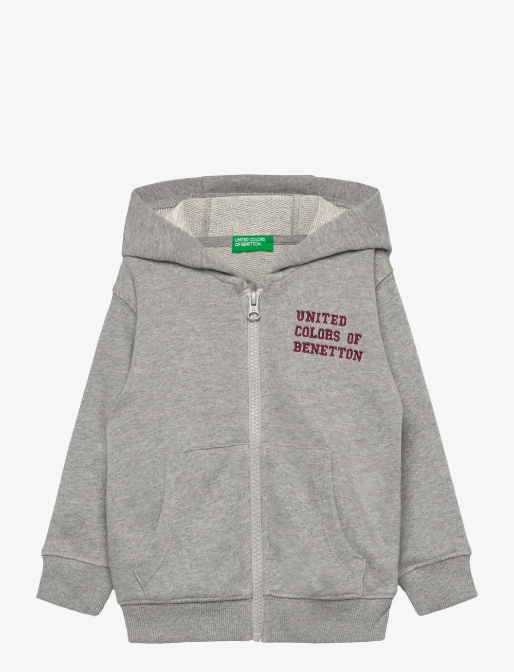United Colors of Benetton - JACKET W/HOOD L/S - kapuzenpullover - grey - 0