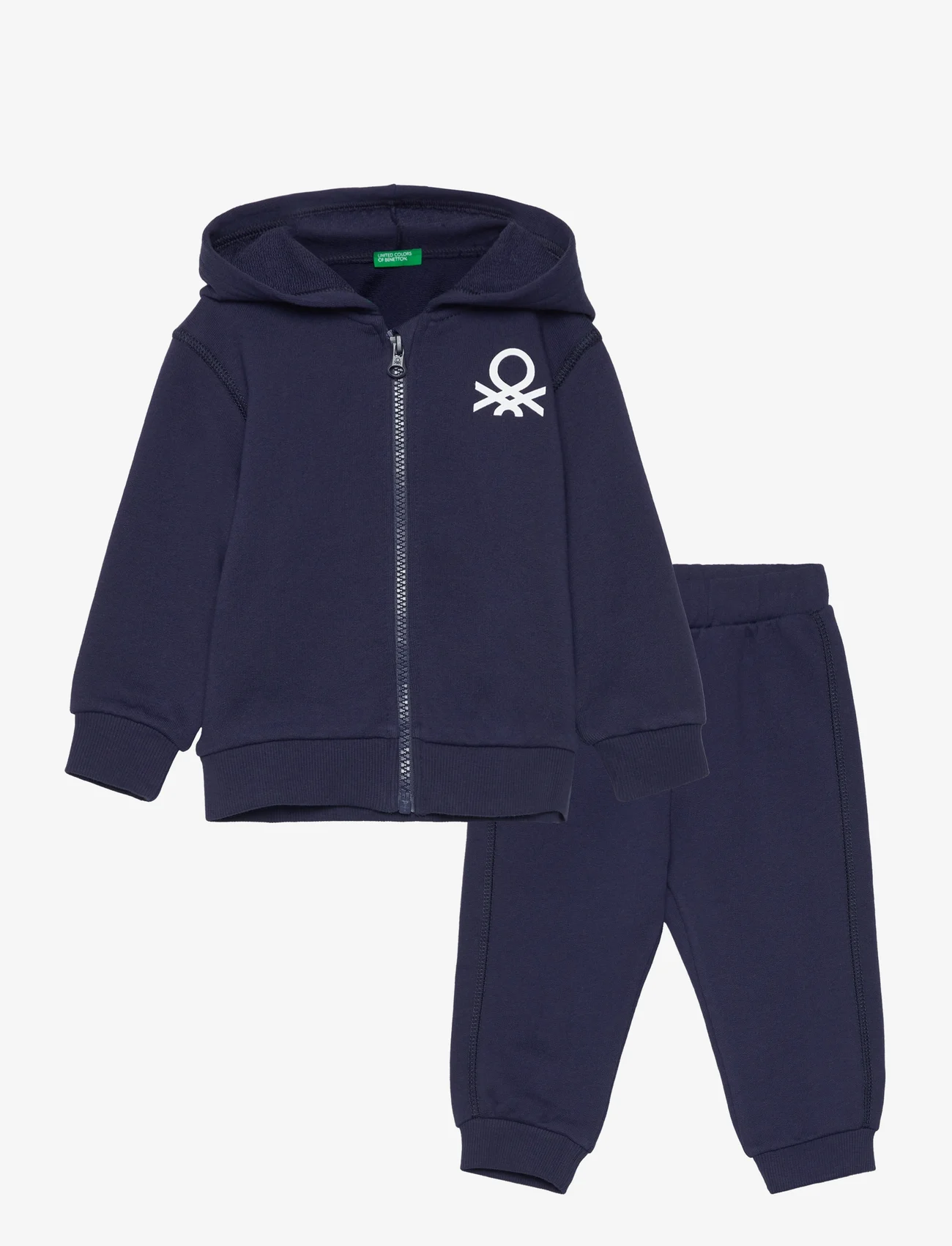 United Colors of Benetton - SET JACKET+TROUSERS - träningsoveraller - night blue - 0