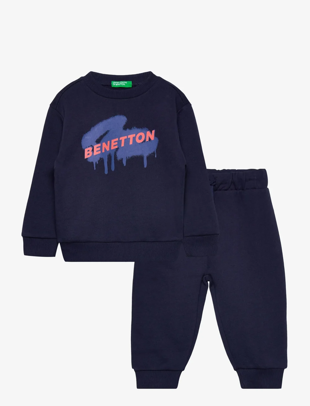 United Colors of Benetton - SET SWEATER+TROUSERS - tracksuits - blue - 0