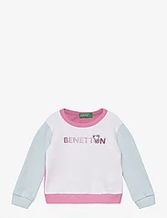 United Colors of Benetton - SWEATER L/S - sportiska stila džemperi - pink/light blue/fuchsia - 0
