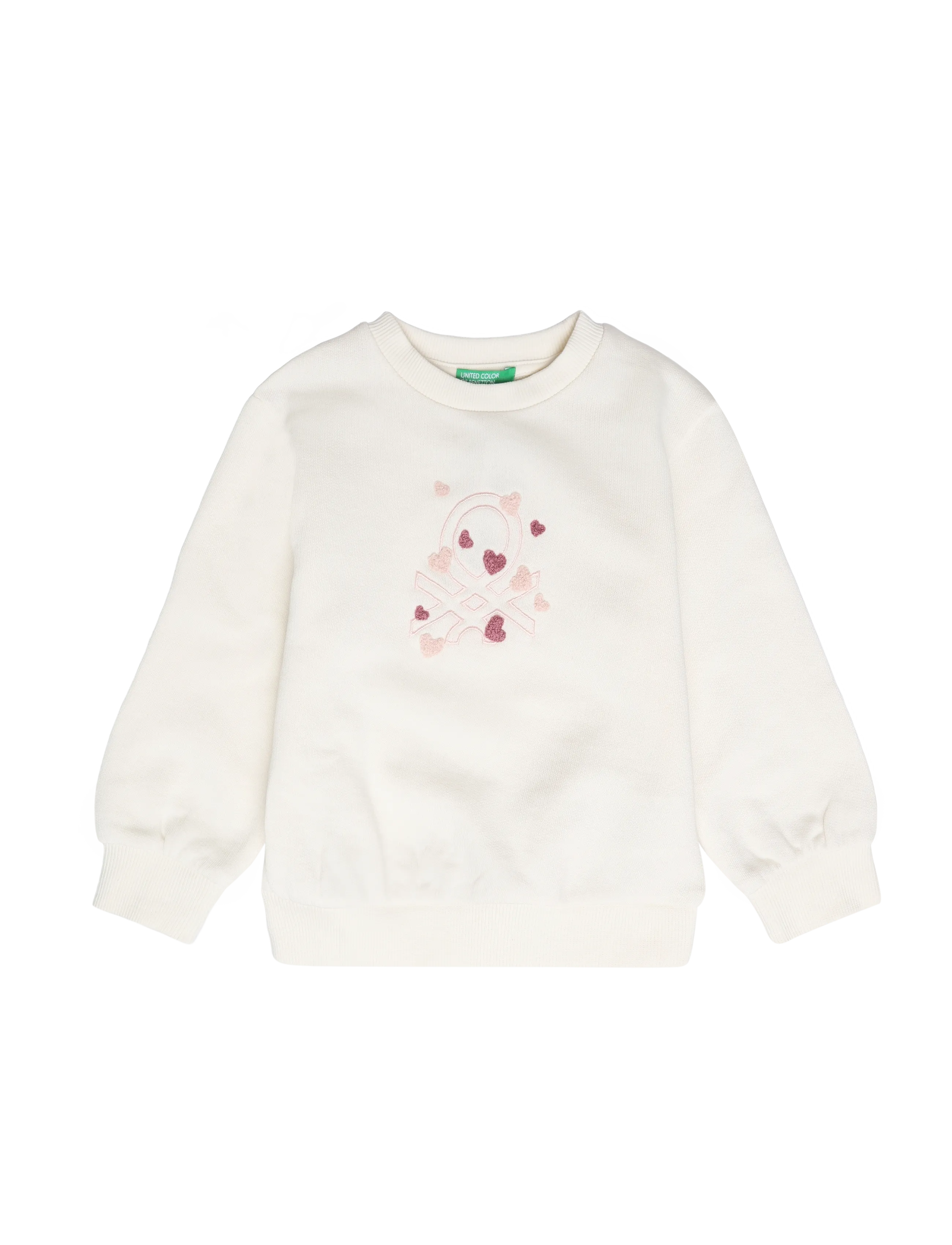 United Colors of Benetton SWEATER L/S - Stickade tröjor - WHITE / white