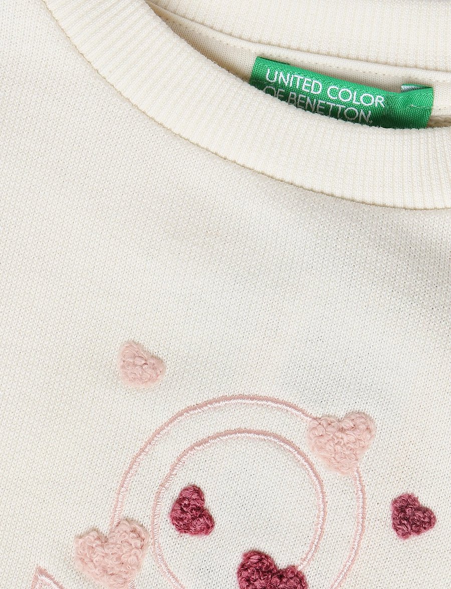 United Colors of Benetton - SWEATER L/S - stickade tröjor - white - 2