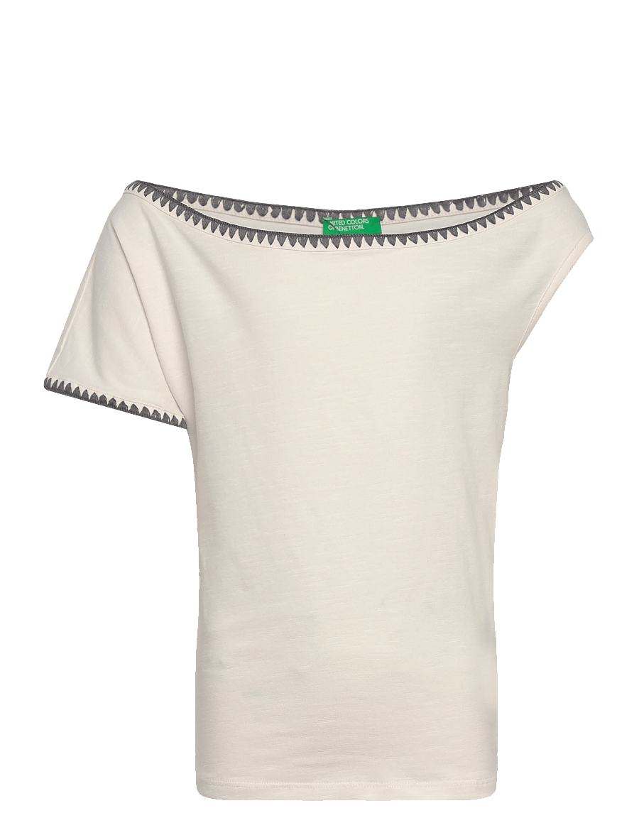 United Colors of Benetton - SWEATER H/S - kurzärmelige - white - 0