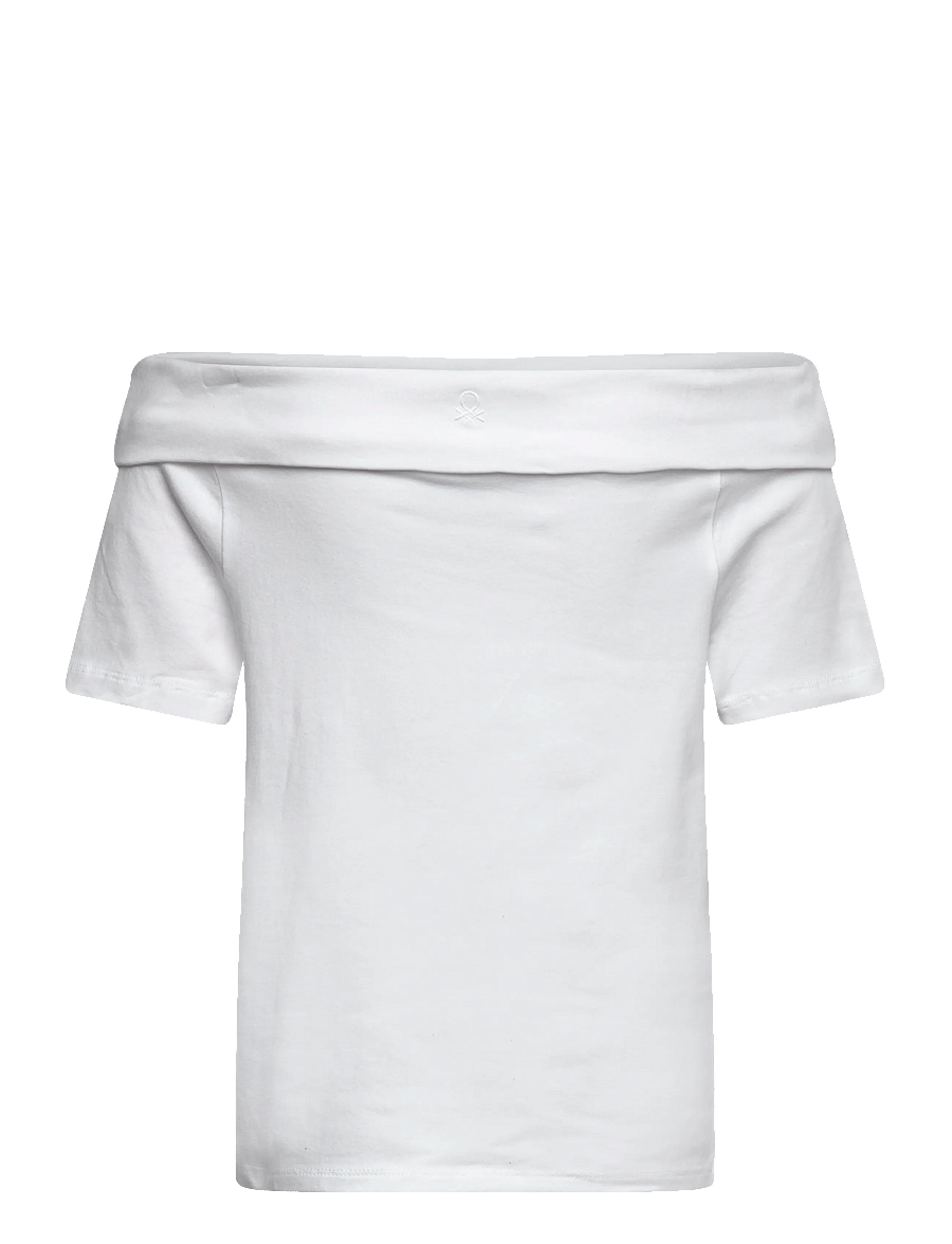 United Colors of Benetton - SWEATER H/S - kortärmade t-shirts - white - 1