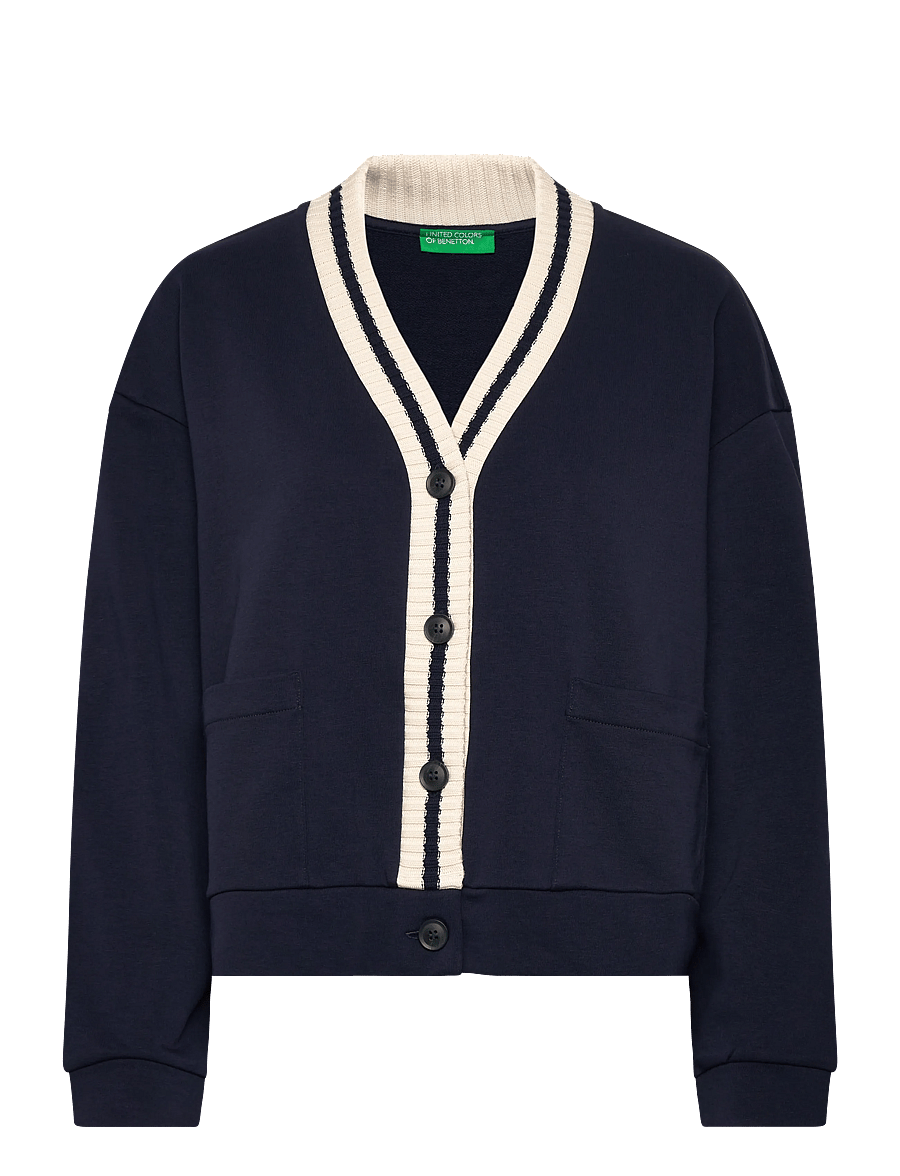 United Colors of Benetton - L/S CARDIGAN - kardiganid - blue - 1