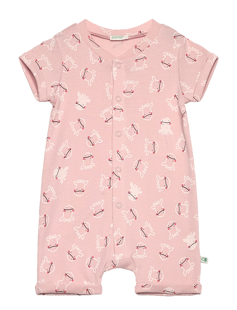 United Colors of Benetton - OVERALL - kortærmede heldragter - pink - 0