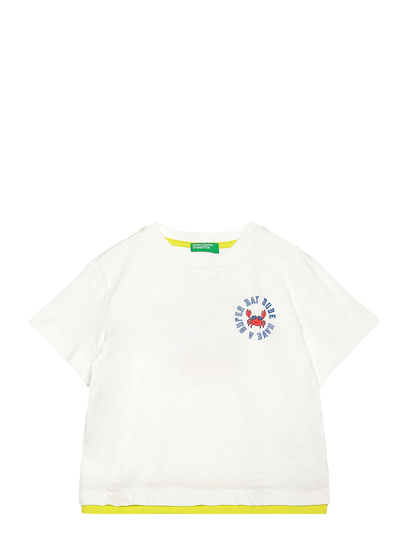 United Colors of Benetton - T-SHIRT - kurzärmelige - white - 0