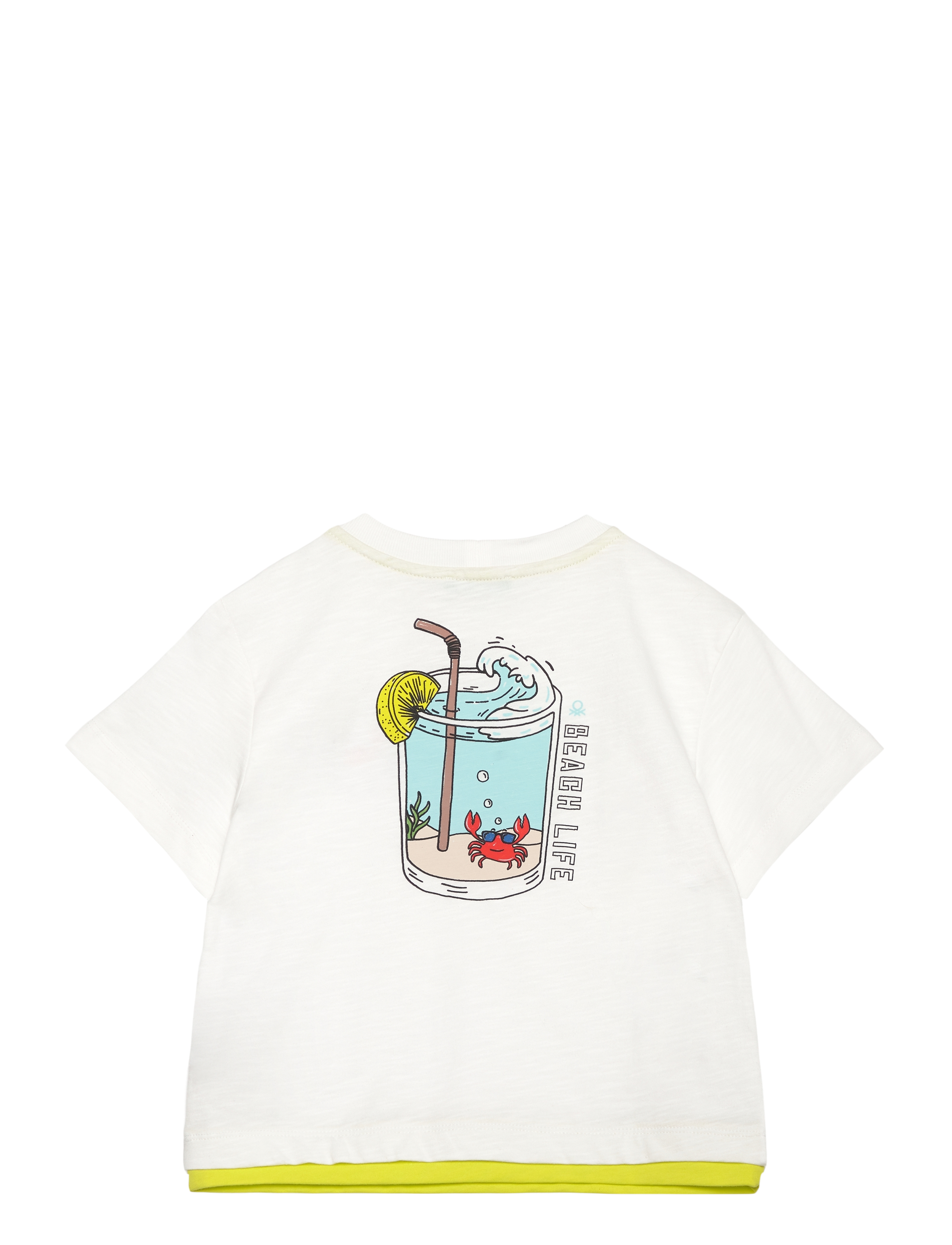 United Colors of Benetton - T-SHIRT - t-shirts à manches courtes - white - 1