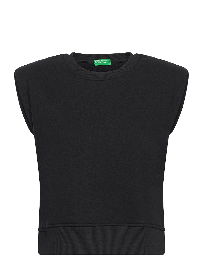 United Colors of Benetton - SLEEVELESS SWEATER - tanktops - black - 0