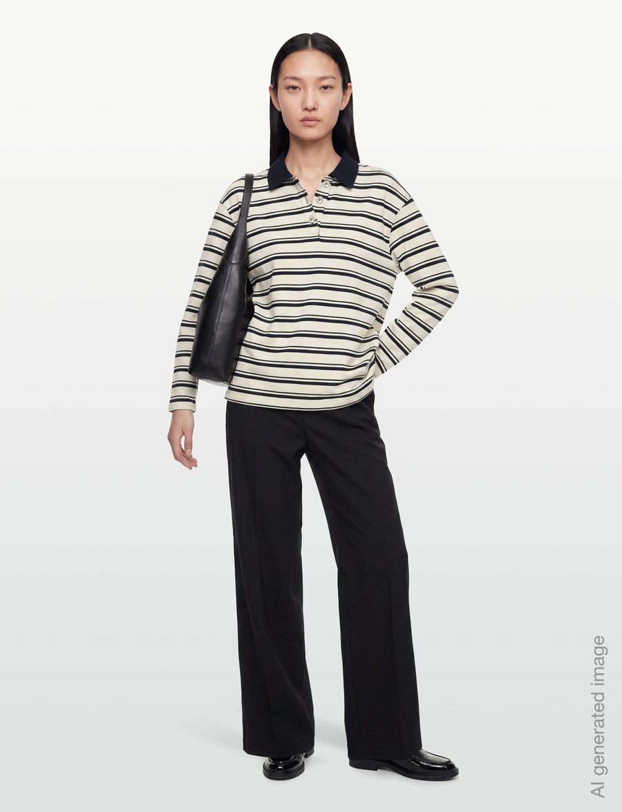 United Colors of Benetton - L/S POLO SHIRT - long-sleeved tops - cream - 0