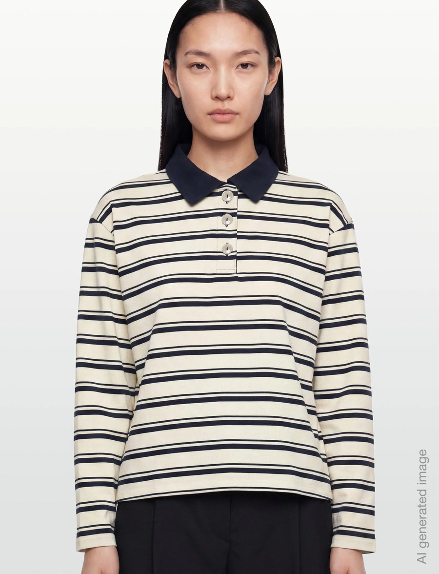 United Colors of Benetton - L/S POLO SHIRT - long-sleeved tops - cream - 3