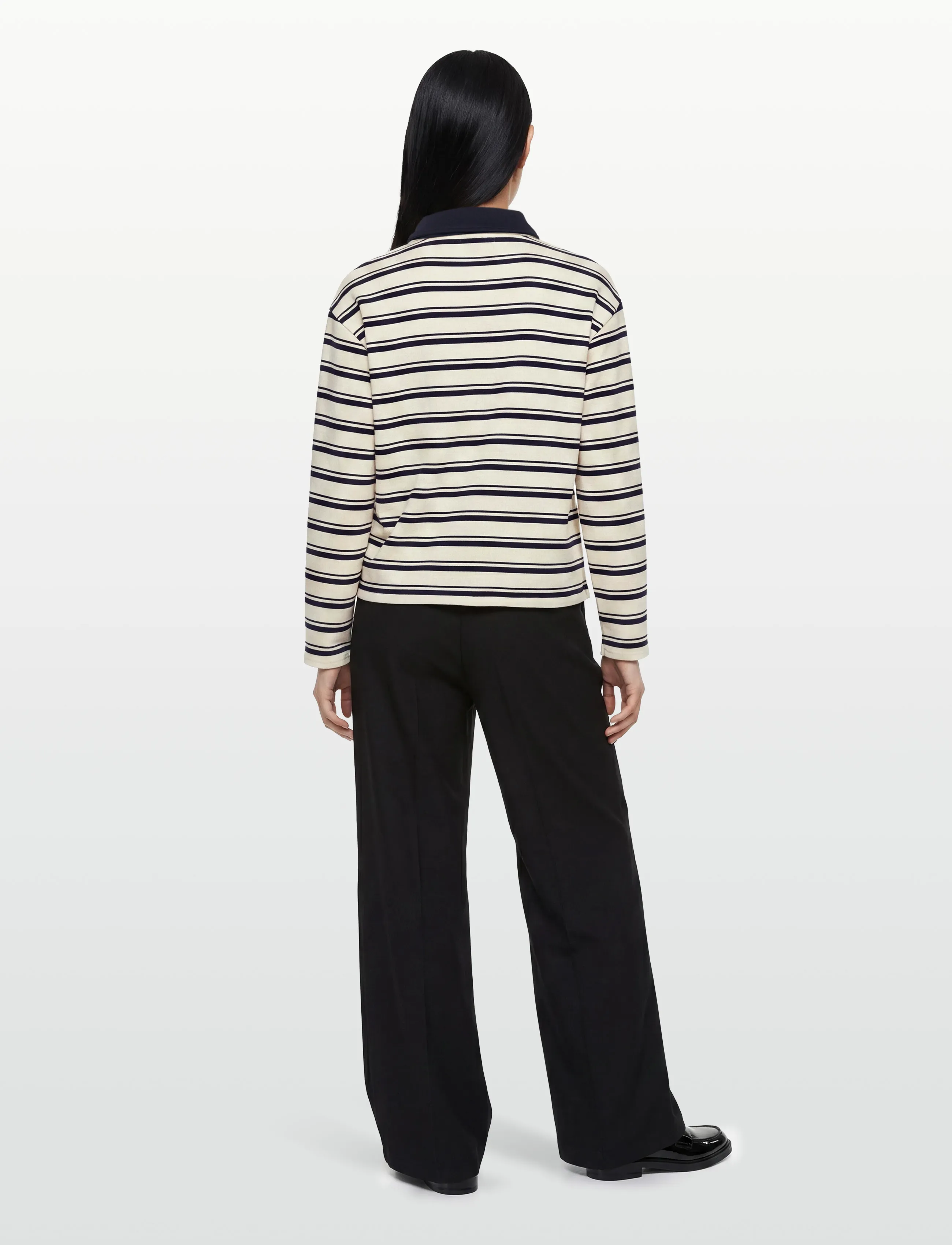 United Colors of Benetton - L/S POLO SHIRT - langärmlige tops - cream - 4