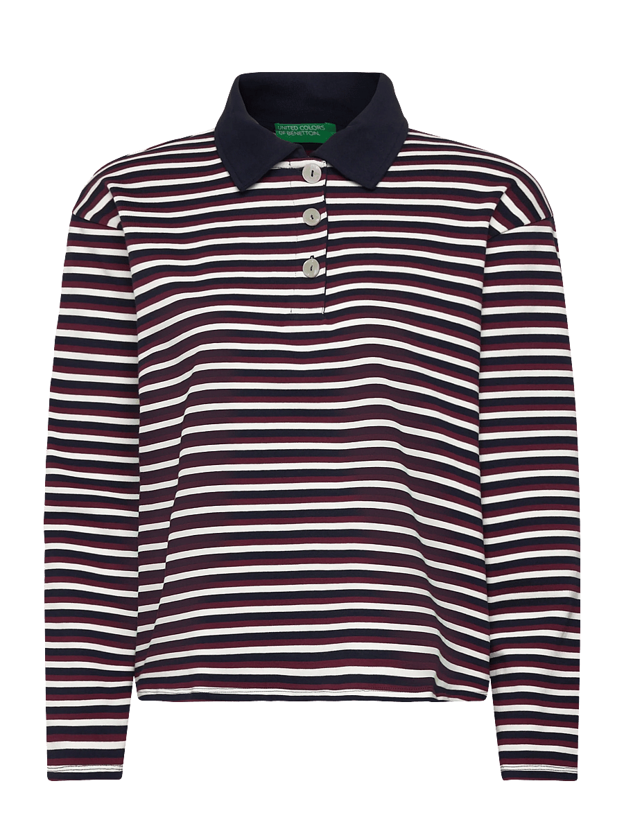 United Colors of Benetton - L/S POLO SHIRT - långärmade toppar - multicolor - 1