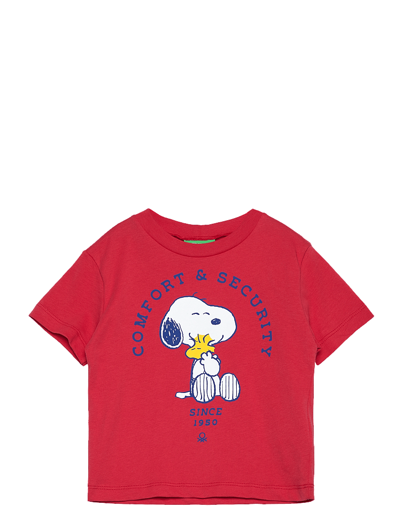 United Colors of Benetton - T-SHIRT - kurzärmelige - red - 0